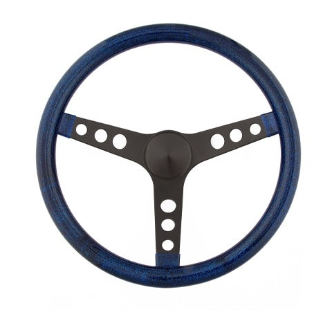 GrantSteering Wheel Mtl Flake Blue/Spoke Blk 13.5