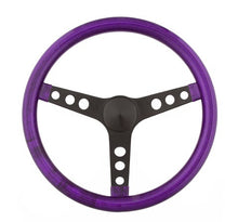 Load image into Gallery viewer, GrantSteering Wheel Mtl Flake Purple/Spoke Blk 15