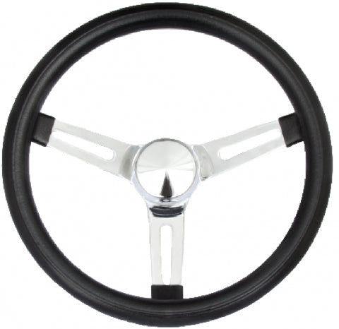 Grant Classic Series Chrome Slotted Steering Wheel