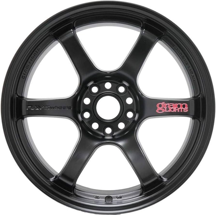 Gram Lights 57DR 17x9.0 +38 5-100 Semi Gloss Black Wheel