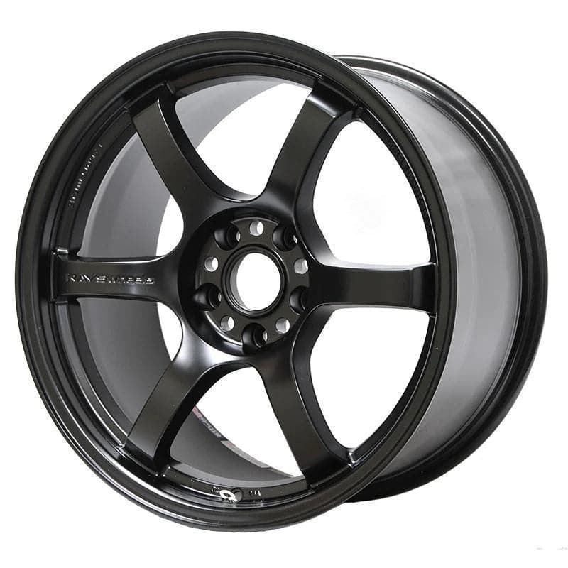 Gram Lights 57DR 15x8.0 +35 5-114.3 Semi Gloss Black Wheel
