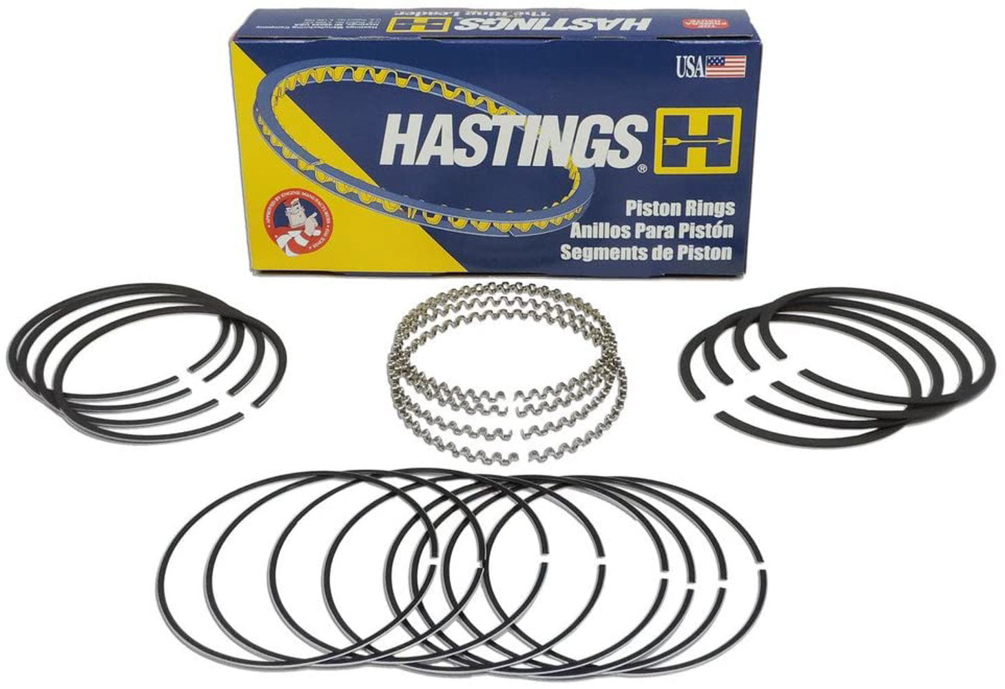 Hastings Piston Rings Piston Ring Set 3.736 Bore 5/64 5/64 3/16