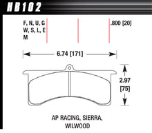 Cargar imagen en el visor de la galería, Hawk Performance Wilwood GN AP DTC-70