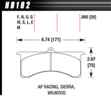 Hawk Performance Wilwood GN AP DTC-70