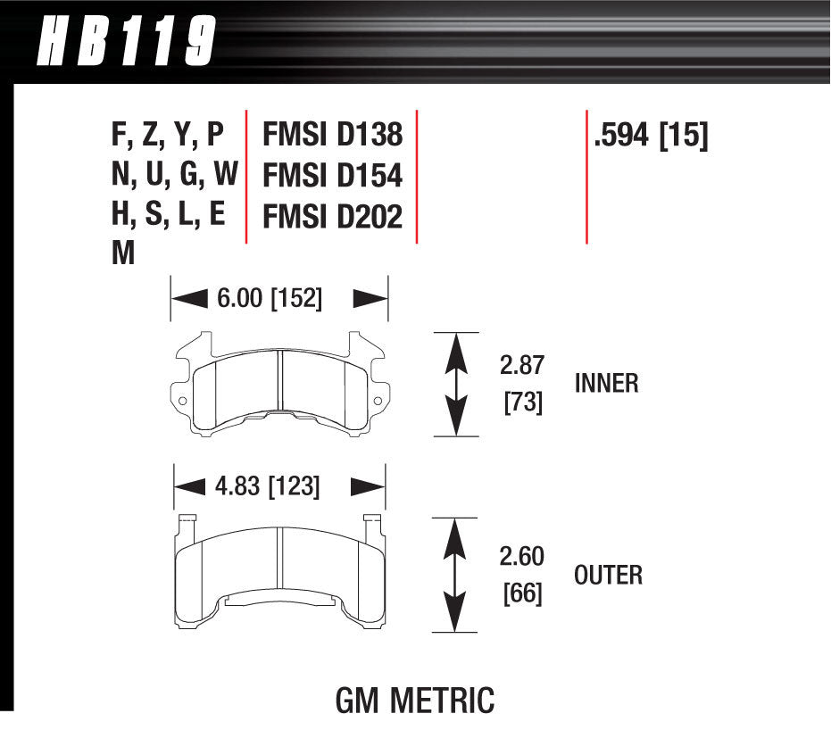 Hawk Performance Metric GM DTC-60