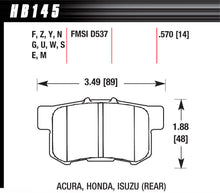 Load image into Gallery viewer, Hawk Performance Street Brake Pads Rear Honda HP Plus