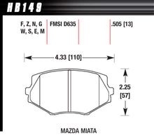 Cargar imagen en el visor de la galería, Brake Pads Front Mazda Miata MX-5 DTC-60