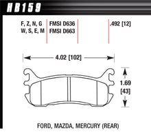 Cargar imagen en el visor de la galería, Street Brake Pads Rear Miata Blue