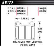 Load image into Gallery viewer, Hawk Performance BRAKE PAD 64-00 EUROPEAN FRONT AND REAR