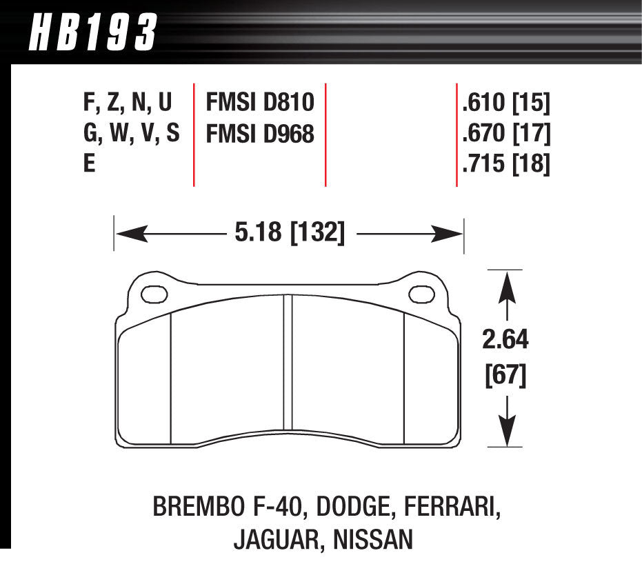 Street Brake Pads Front Viper HPS