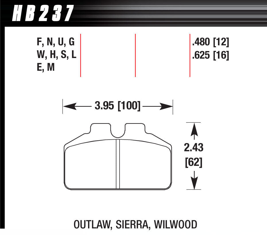 Hawk Performance DL Bridgebolt Black