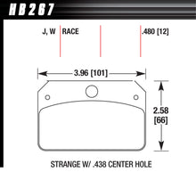 Cargar imagen en el visor de la galería, Brake Pads Rear Strange w/.437 Center Hole DR-97