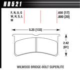 Hawk Performance SL Bridgebolt DTC-60