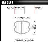 Hawk Performance 2006 Corvette ZO6 HP Plus