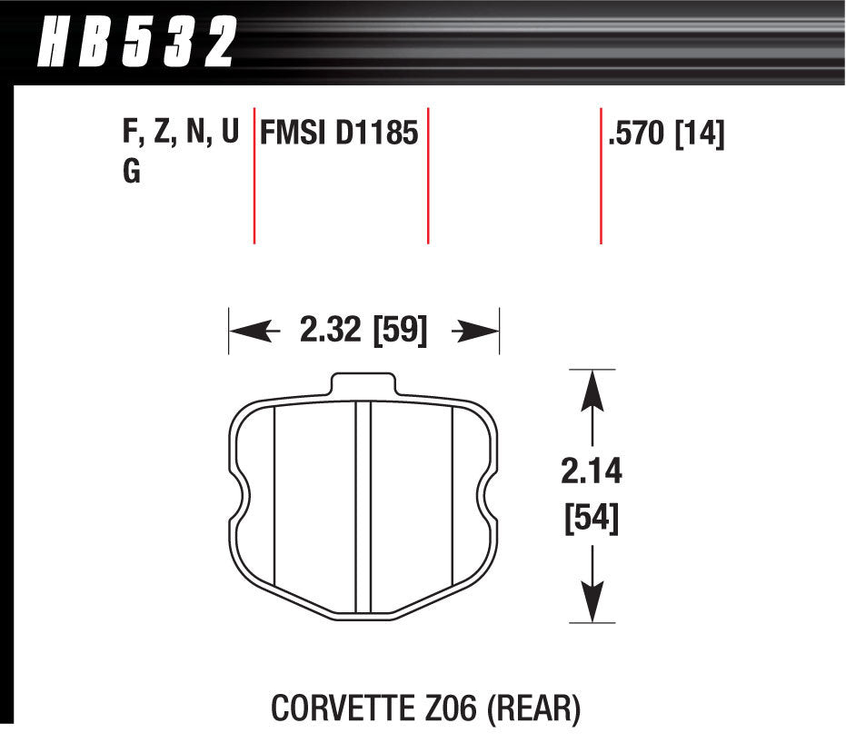 Hawk Performance 2006 Corvette ZO6 HP Plus