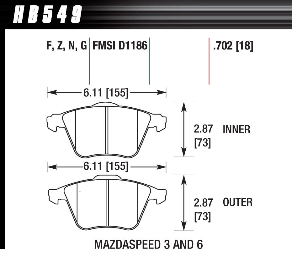 Hawk Performance Performance Street Brake Pads (4)