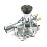 Mechanical Water Pump; Aluminum; Polished; Ford Small Block; Reverse