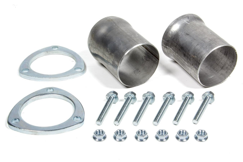 Kit de brida esférica de 3 pulgadas Hedman Hedders aluminizado