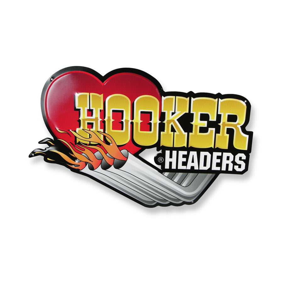 Letrero de metal con relieve de Hooker Hooker