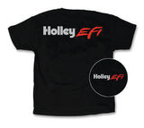 Holley T-Shirt - Large w/Holley EFI SS Logo - Black