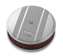 Load image into Gallery viewer, Holley 14x3 Die Cast Finned Alm Air Cleaner  Polished