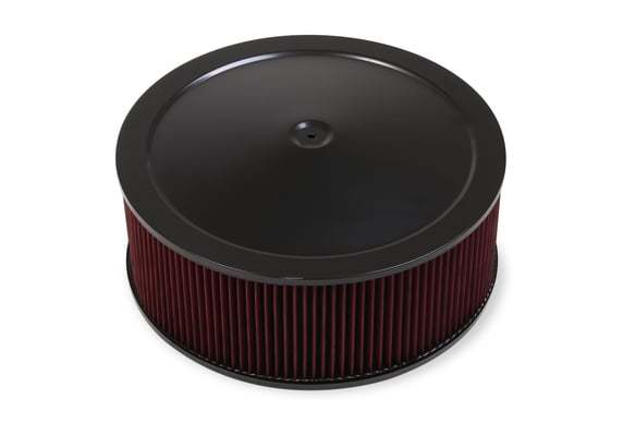 Holley 4500 Drop Base Air Cleaner - Black 16x6