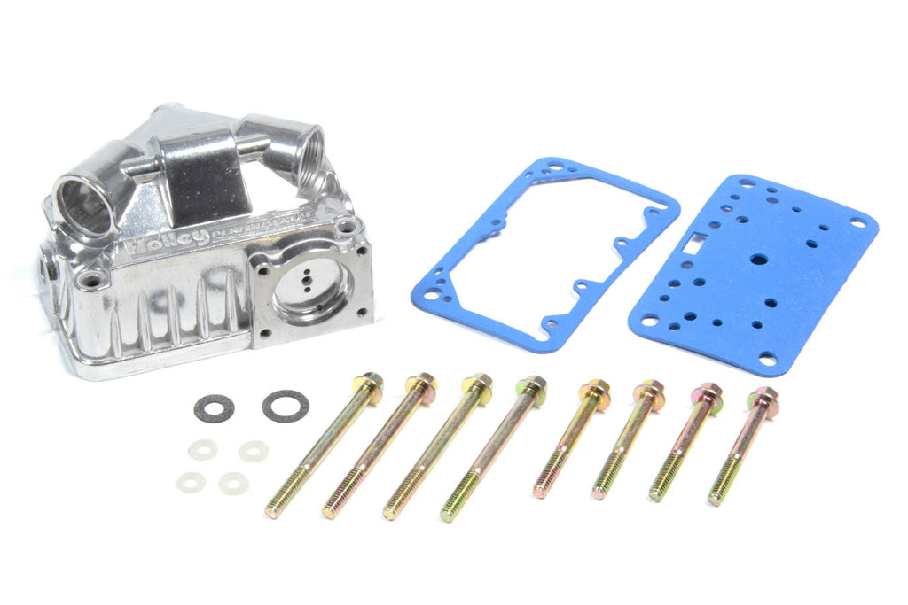 Holley Alm. Fuel Bowl Kit Secondary - Polish