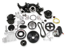 Cargar imagen en el visor de la galería, Kit completo de accesorios de montaje intermedio Holley GM LS - Negro