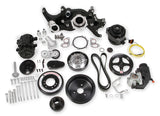 Kit completo de accesorios de montaje intermedio Holley GM LS - Negro