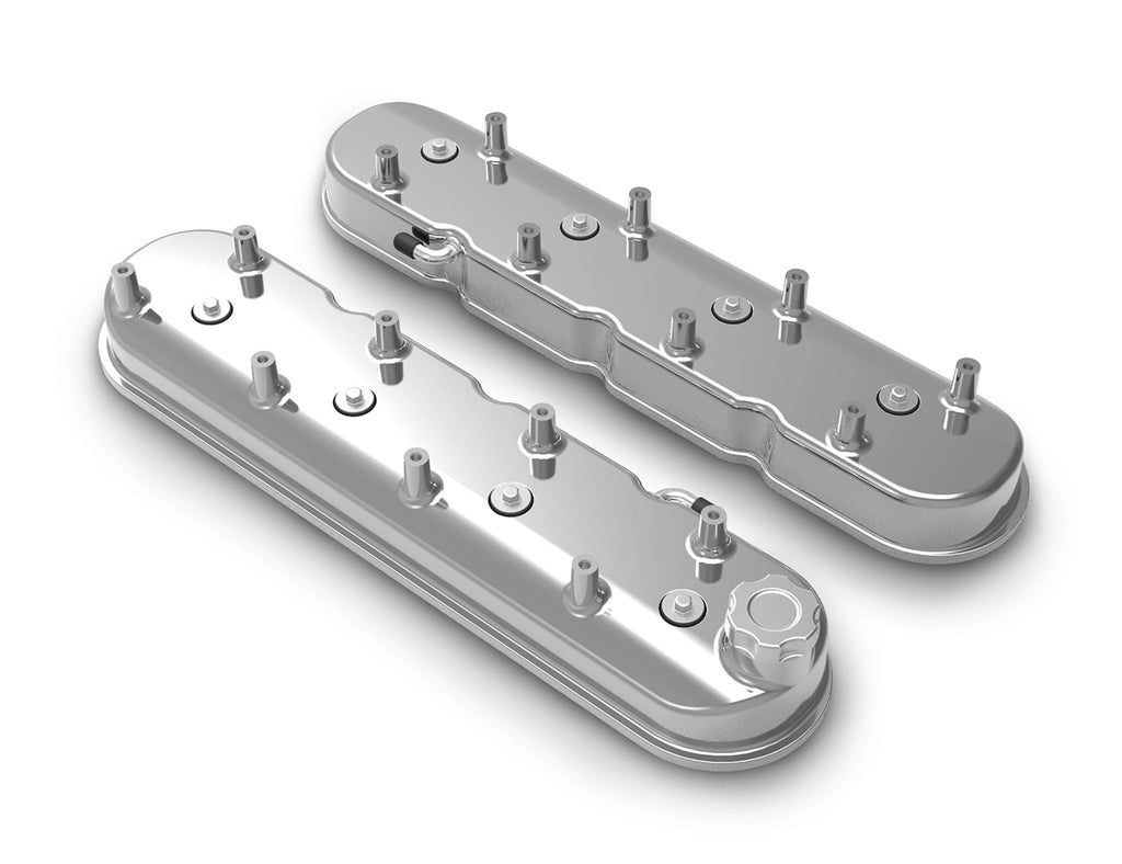 Holley GM LS Tall Valve Cover Set - Polished