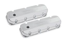 Cargar imagen en el visor de la galería, Holley BBC Billet Rail Fab. Alm Valve Covers w/.125 Hole