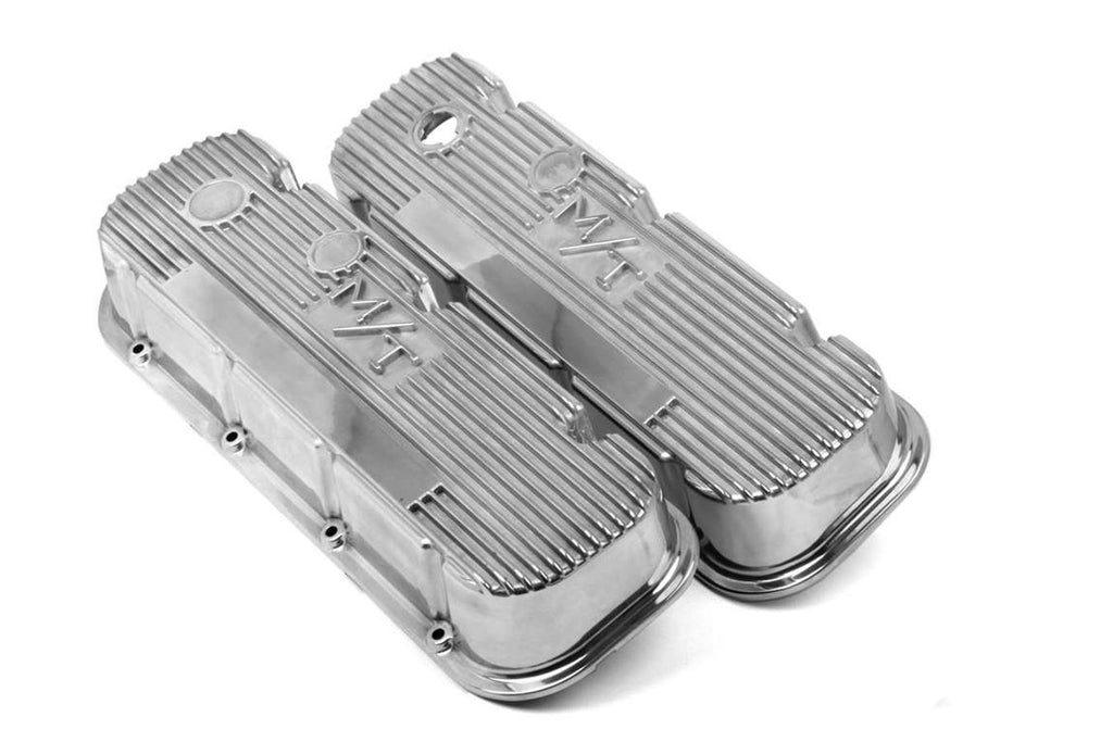 Holley BBC M/T Valve Cover Set - Polished