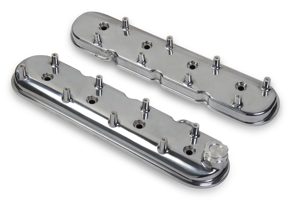 Holley GM LS1 Valve Cover Set - Polished