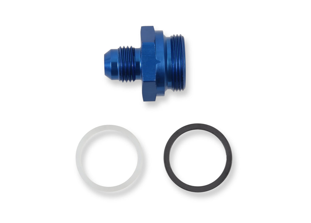 Fuel Inlet Adapter, Blue Anodized Aluminum