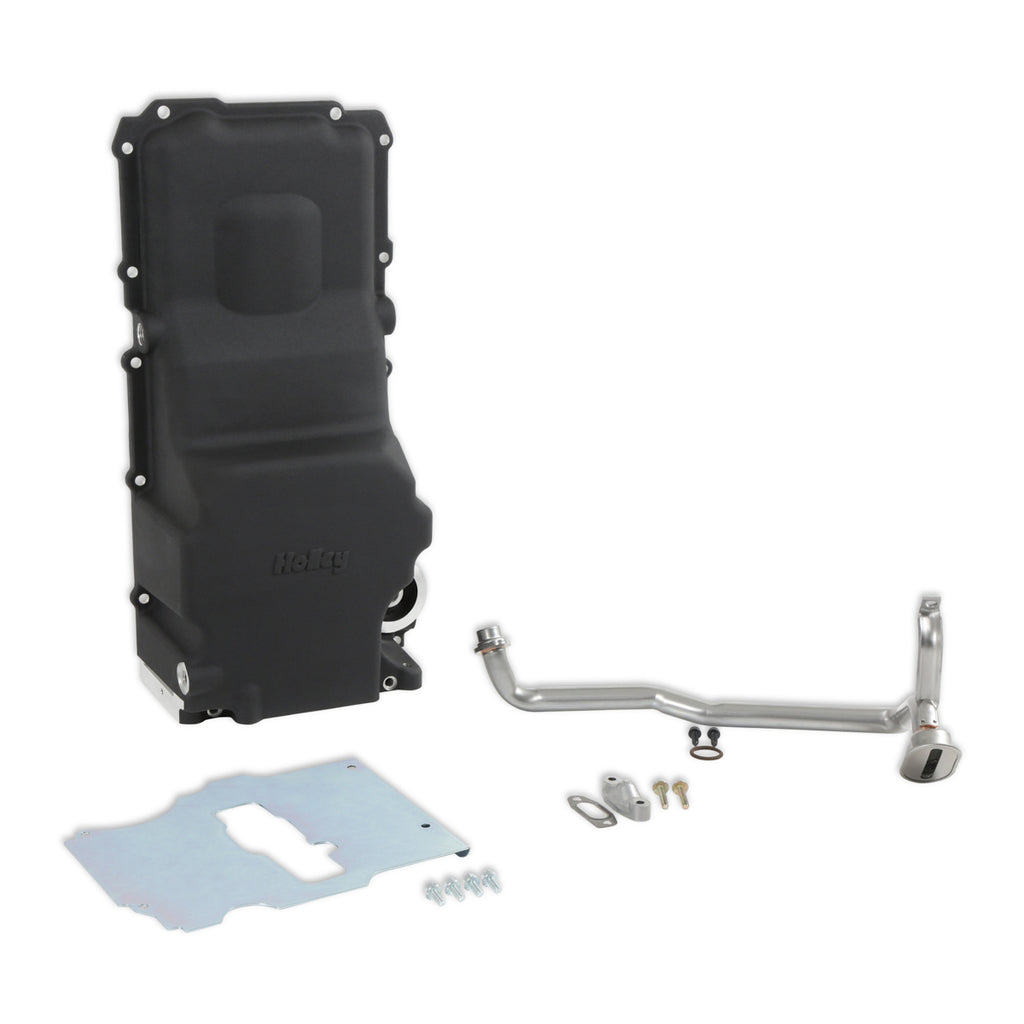 Holley Retro Fit Oil Pan GM LS Engine Swap - Black