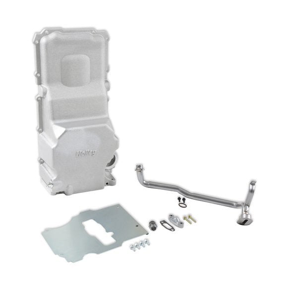 Holley 5.6qt Cast Alm Oil Pan Kit GM LS Engine Swap