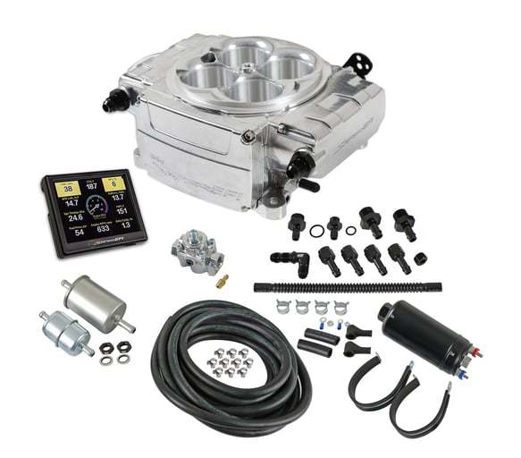 Holley Sniper 2 EFI Master Kit pulido sin PDM