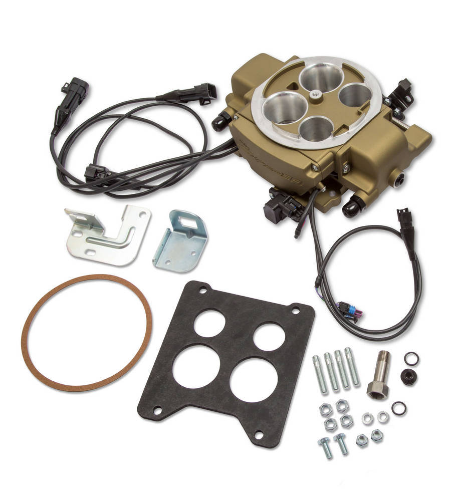 Holley EFI Sniper EFI Quadrajet Kit Gold Finish