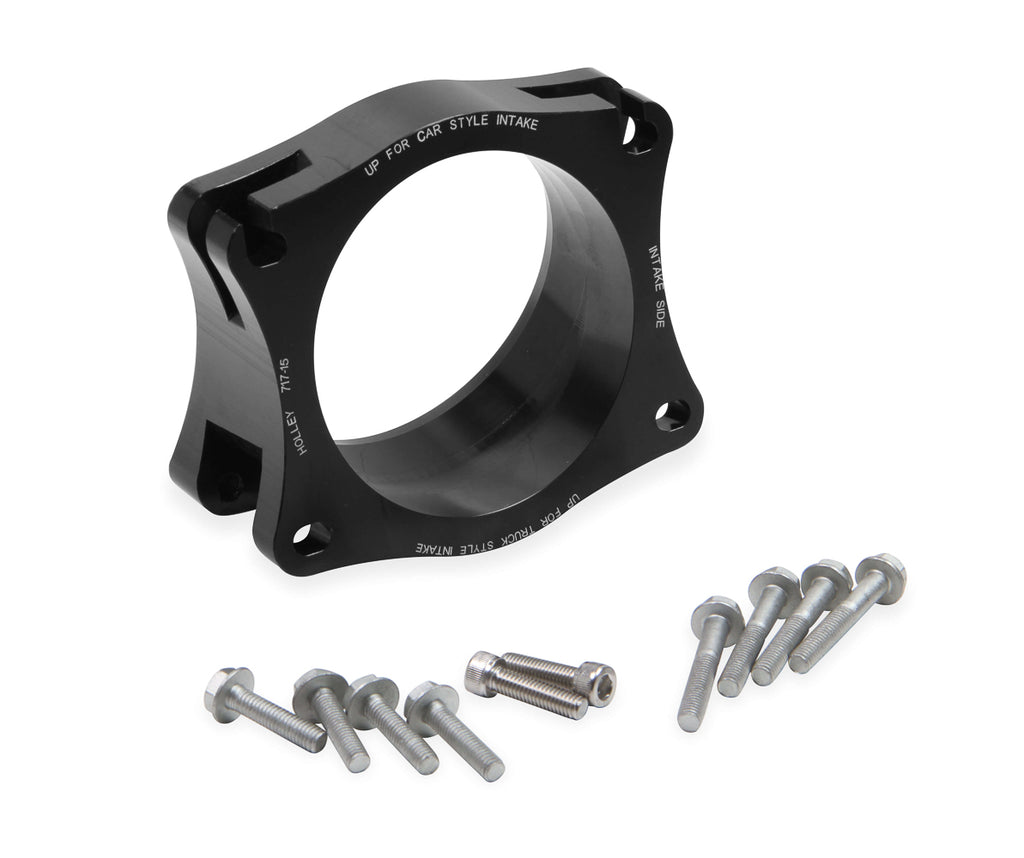 Holley Throttle Body Angle Adapter GM LS/LT Intakes