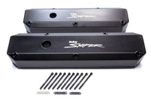 Cargar imagen en el visor de la galería, Holley Sniper Fabricated Valve Covers  SBM Tall 64-91