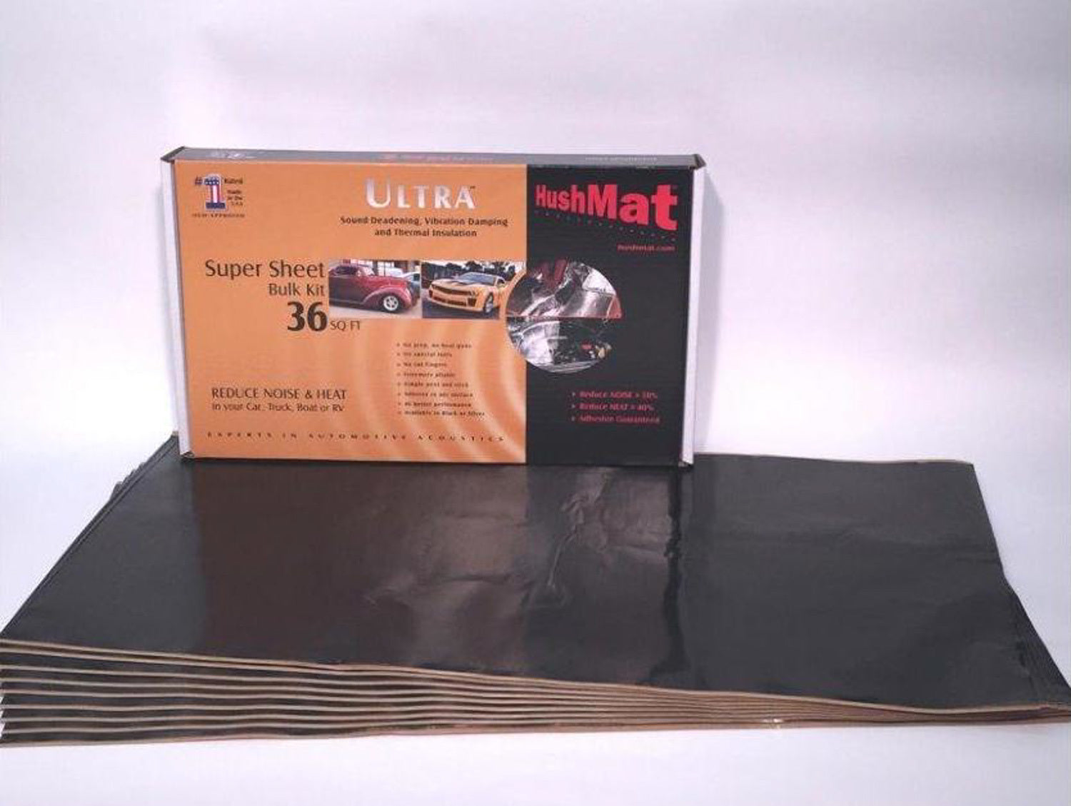 Hushmat Super Bulk Kit  Contains (9) 18in x 32in Black