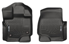 Load image into Gallery viewer, 15-   Ford F150 Front Floor Liners Black