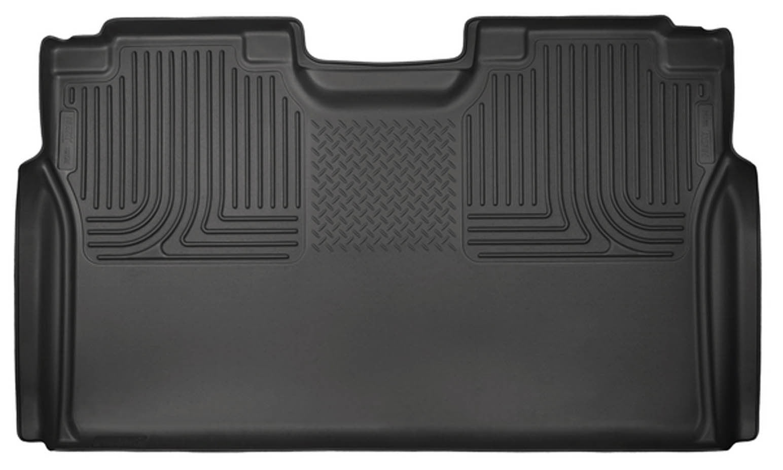 Husky Liners 15-  Ford F150 Supercrew Rear Floor Liners Black