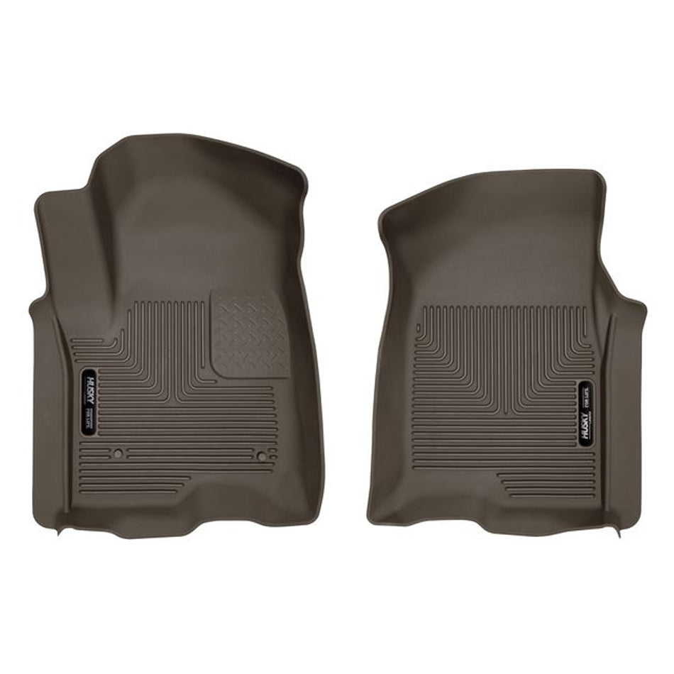 Husky Liners X-Act Contour Front Floor Liners Cocoa — Fits 2019-2020 GM Fullsize Truck