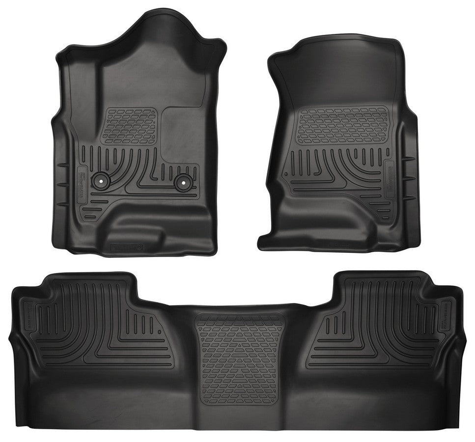 Husky Liners 15-   GM 2500HD Crew Cab Floor Liners Black