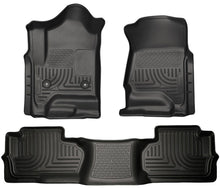 Load image into Gallery viewer, 15-   GM 2500HD Dbl Cab Floor Liners Black