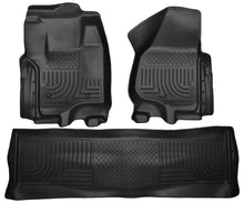 Load image into Gallery viewer, Husky LinersFront &amp; 2nd Seat Floor Liners Black