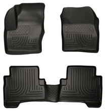 Load image into Gallery viewer, Husky Liners13-  Ford C-Max Front/ 2nd Floor Liners Black