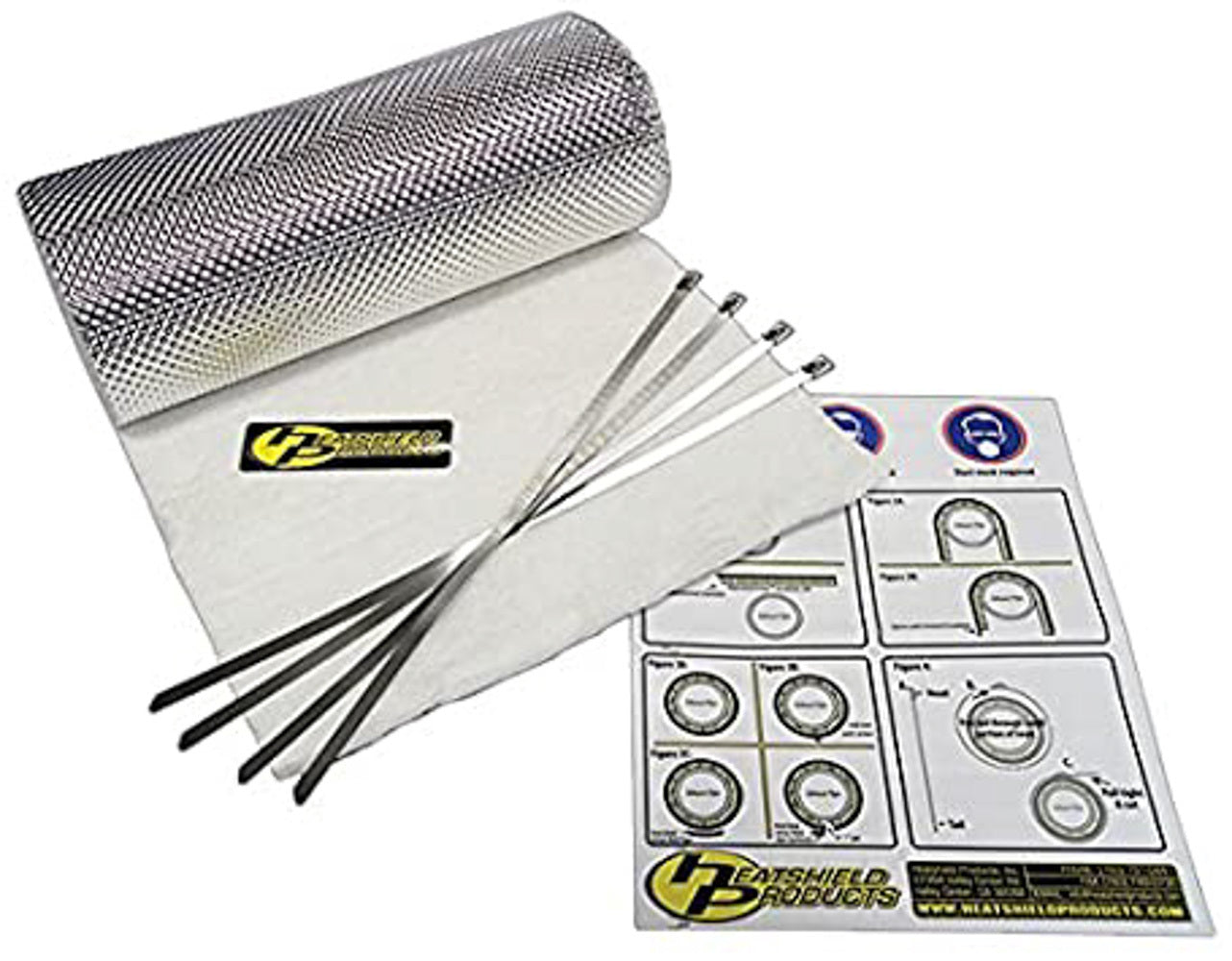 Heatshield Products Armor Kit 1/2in Thick x 12in Wide x 5ft w/ties