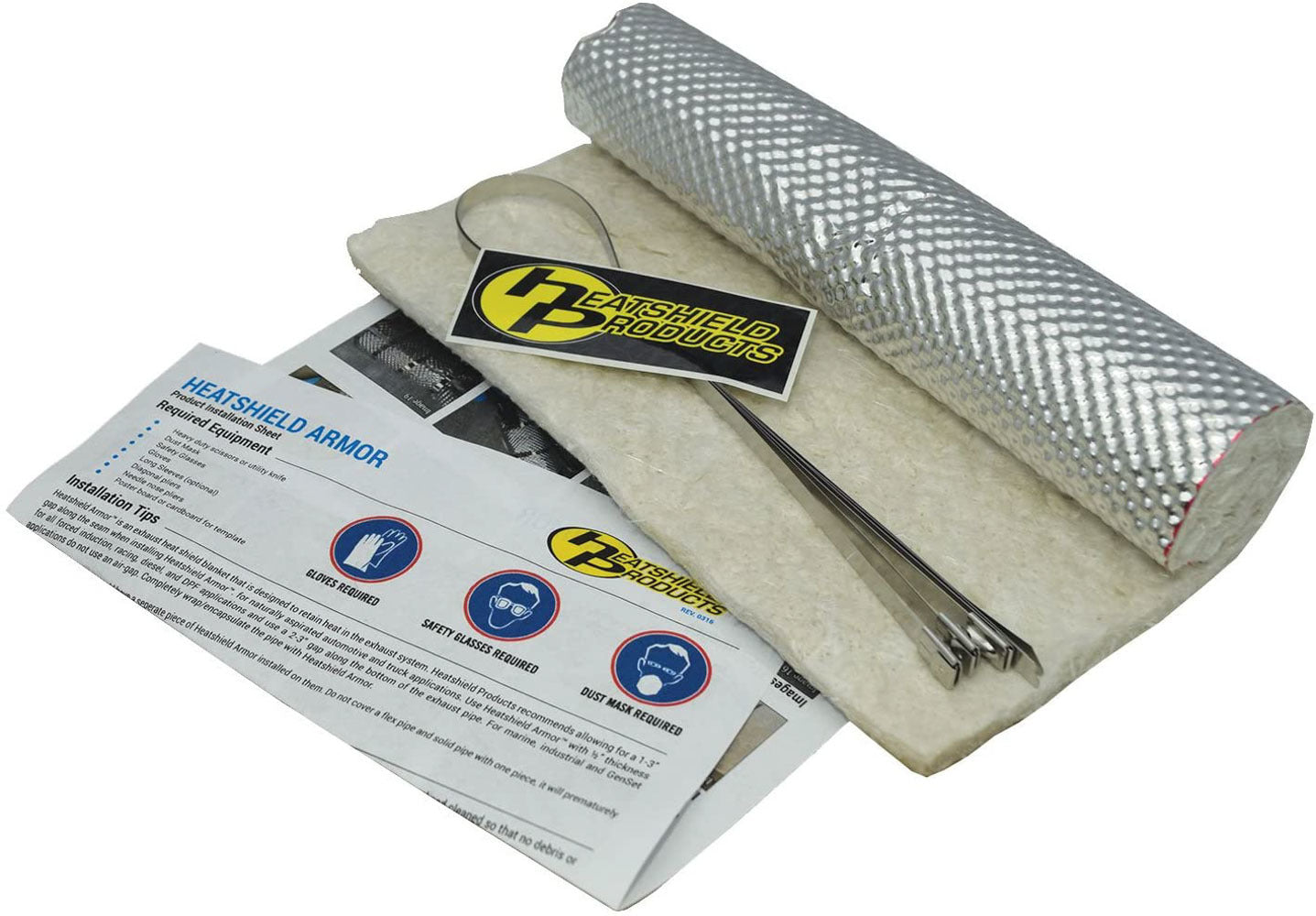 Heatshield Products Heatshield Armor Kit w/ ties 12 in x 10 in